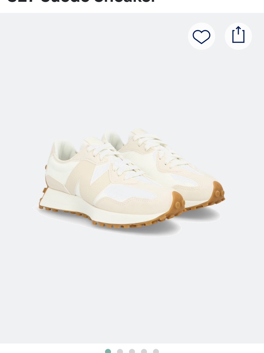 New Balance Women's Cream and Gum Retro Runner Sneakers